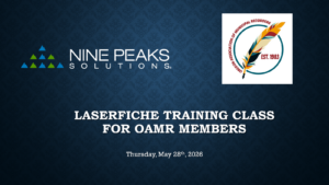 OAMR May 2026 Laserfiche Training